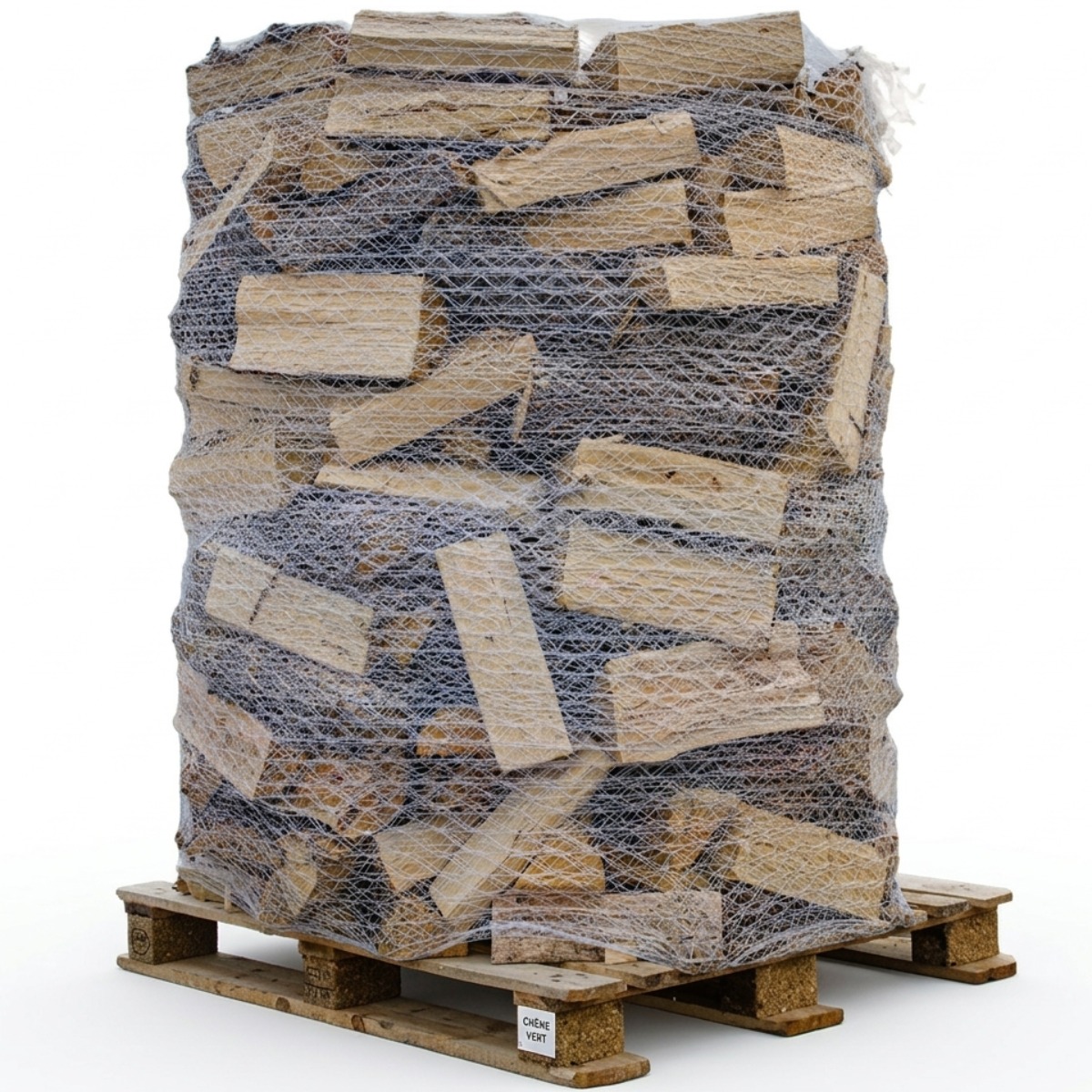Bois de Chauffage Chêne Vert en Palette | S.F. Bois de Chauffage